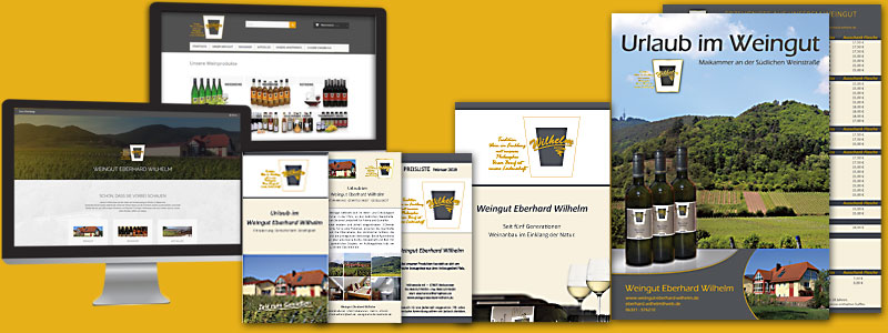 Corporatedesign Weingut Eberhard Wilhelm Maikammer