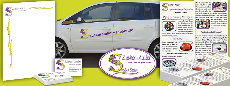 Corporatedesign - Zucker-Atelier Sabrina Seeber 