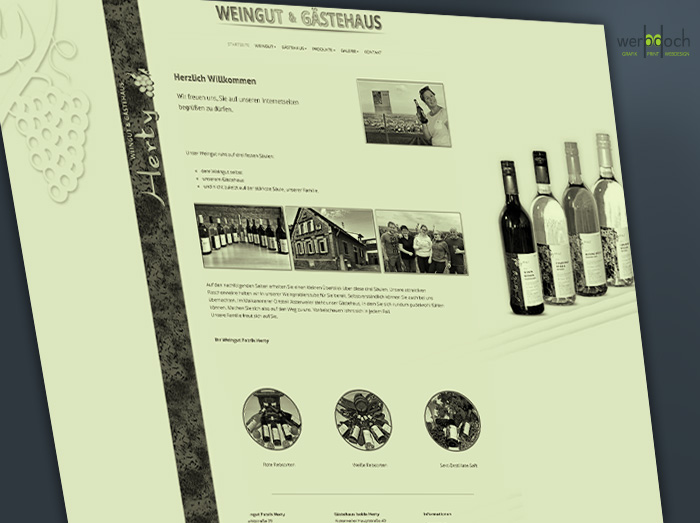 Referenzen Website Weingut und Gästehaus Herty Maikammer